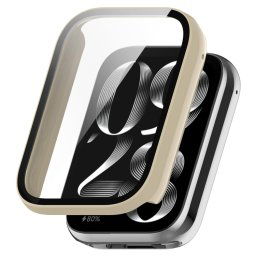 PC FULL COVER Műanyag borítás üveggel a Xiaomi Smart Band 9-hez Pro IVORY