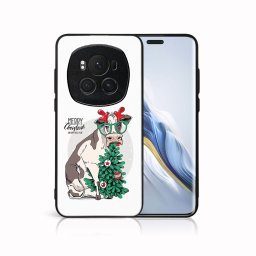 PROTEMIO MY ART Karácsonyi dizájnú borító Honor Magic6 Pro 5G VIDÁM CHRISTMAS (074)