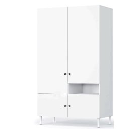 Ruhásszekrény DULLUM 120x205cm, fehér