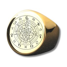 Acél horoszkópos gyűrű