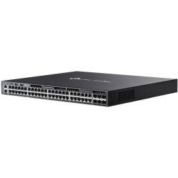 TP-Link SG6654X Omada 48 portos Gigabit Stackable L3 switch, 48 Gigabit RJ45 port és 6× 10 Gbps SFP bővítőhely