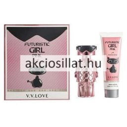 V.V.Love Futuristic Girl Pink ajándékcsomag ( Parfüm EDP 30ml + Testápoló 50ml )
