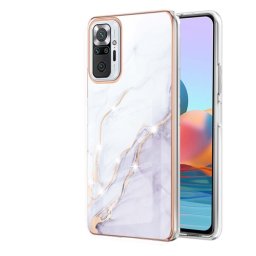 IMD MARBLE Védőburkolat Xiaomi Redmi Note 10 Pro WHITE