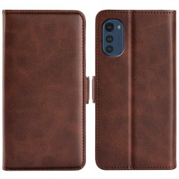 SIDE Wallet tok Motorola Moto E32 / E32s sötétbarna