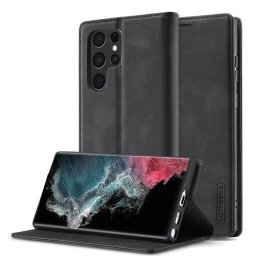 IMEEKE Samsung Galaxy S22 Ultra 5G pénztárca tok fekete