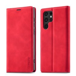 IMEEKE Wallet tok Samsung Galaxy S22 5G piros