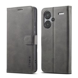 IMEEKE Wallet tok Xiaomi Redmi Note 13 Pro+ 5G szürke színű