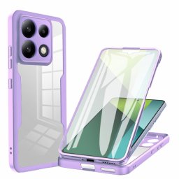 DUAL Kétoldalas burkolat fóliával Xiaomi Redmi Note 13 Pro 5G lila