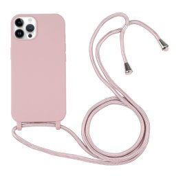 ROPE Borító zsinórral Apple iPhone 16 Pro régi rózsaszín