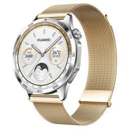 MILANESE Fém szíj Huawei-hoz Watch GT 5 46mm ROSE GOLD