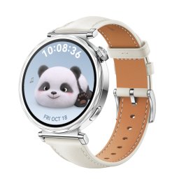 LEATHER Bőrszíj Huawei-hoz Watch GT 5 41mm KRÉMES WHITE