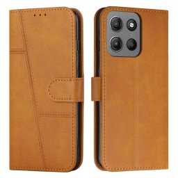 FŐRZETT Pénztárca tok Motorola Moto-hoz G15 / G15 Power világosbarna