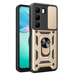 RING KAMERA Borító tartóval Infinix Hot 50 / Hot 50 5G aranyhoz