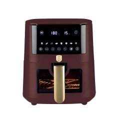 Berlinger Haus Air Fryer / forrólevegős sütő ablakkal 8 literes 1650W bordó Leonardo Collection BH/9606
