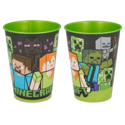 Minecraft pohár, műanyag 260 ml BPA Mentes