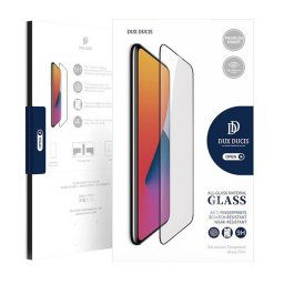 Huawei Honor Magic 5 Pro, Kijelzővédő fólia, ütésálló fólia (az íves részre is!), Tempered Glass (edzett üveg), Dux Ducis, fekete
