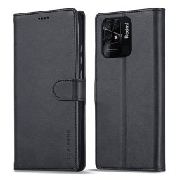 IMEEKE Wallet tok Xiaomi Redmi 10C fekete