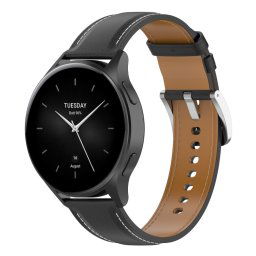 LEATHER Bőrszíj a Xiaomi-hoz Óra 2 fekete