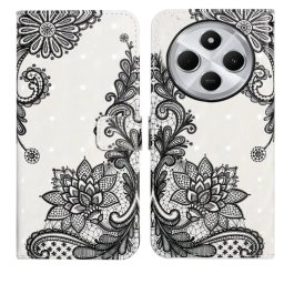 ART Tárcahuzat a Xiaomi-hoz Redmi 14C / Poco C75 LACE FLOWER