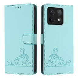 ART CAT Pénztárca tok pánttal Xiaomi 14T mentolhoz