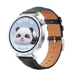 LEATHER Bőrszíj Huawei-hoz Watch GT 5 41mm fekete