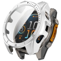 LUNET TELJES BURKOLAT Műanyag borítás üveggel Garmin Fenix 8 AMOLED 47mm SILVER BLACK-hoz