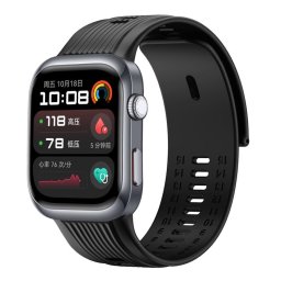 SILICONE 3DB Cserélhető szíj Huawei-hoz Watch D2 fekete