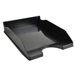 EXACOMPTA Irattálca, műanyag, A4+, EXACOMPTA "EcoBlack", fekete