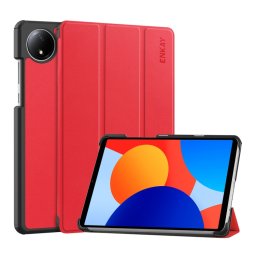 ENKAY LEATHER Felhajtható fedél a Xiaomi-hoz Redmi Pad SE 8.7 piros