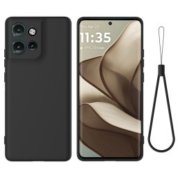RUBBER Védőburkolat Motorola Edge 50 Neo / ThinkPhone 25 fekete