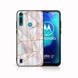 PROTEMIO MY ART Védőburkolat a Motorola Moto G8 Teljesítmény Lite PINK MARBLE (143)