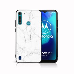 PROTEMIO MY ART Védőburkolat a Motorola Moto G8 Teljesítmény Lite WHITE MARBLE (144)