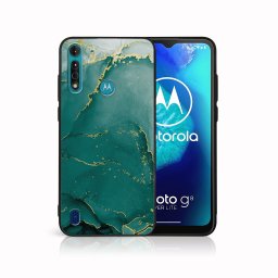 PROTEMIO MY ART Védőburkolat a Motorola Moto G8 Teljesítmény Lite GREEN MARBLE (145)