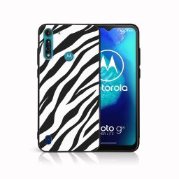 PROTEMIO MY ART Védőburkolat a Motorola Moto G8 teljesítményhez Lite ZEBRA (237)