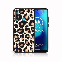 PROTEMIO MY ART Védőburkolat a Motorola Moto G8 teljesítményhez Lite LEOPARD PRINT (238)