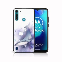 PROTEMIO MY ART Védőburkolat a Motorola Moto G8 teljesítményhez Lite WHALE (242)