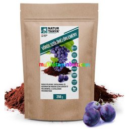 Vörös Szőlőhéj mikroőrlemény 250 g. 100 mikron méretű részecskék, külsőleg, belsőleg - Dr. Natur Étkek