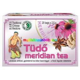 Tüdő Meridián tea 20 db filter, lándzsás útifű, gyömbér, bíbor kasvirág, csillagánizs, kerti kakukkfű, borsmenta - Dr. Chen