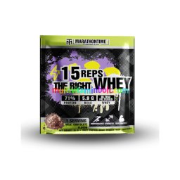 15 REPS THE RIGHT WHEY Fehérje Koncentrátum - 34 g - tejcsokoládé - Marathontime