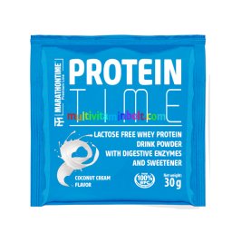 Protein Time Laktázenzimmel Dúsított fehérje kókuszkrémes íz 30 g - Marathontime