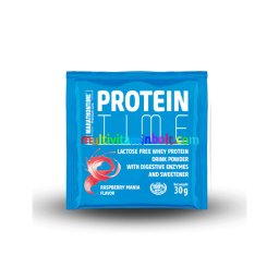 Protein Time Laktázenzimmel Dúsított fehérje málna mánia íz 30 g - Marathontime