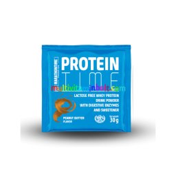 Protein Time Laktázenzimmel Dúsított fehérje mogyoróvaj íz 30 g - Marathontime