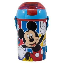 Mickey egér kulacs pattintós kupakkal 450 ml