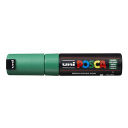 Dekormarker 8mm, Uni Posca PC-8K zöld