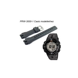 PRW-3000-1 Casio fekete műanyag szíj