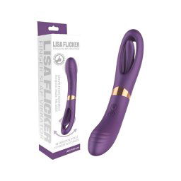 Funny Me Dual - akkus, 2in1 nyelves vibrátor (lila)