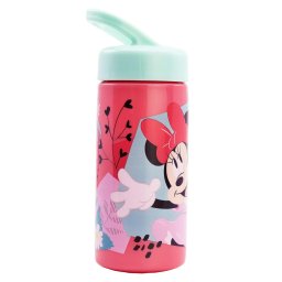 Minnie egér kulacs 410 ml beépített szívószálal