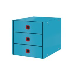 LEITZ fiókos doboz Click&Store COSY, 3 fiókos, nyugodt kék