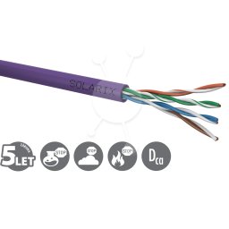 Solarix CAT5E UTP LSOH Dca-s1,d2,a1 500m/doboz SXKD-5E-UTP-LSOH telepítő kábel