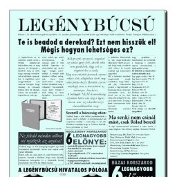 Legénybúcsú - Tréfás Szülinapi újság